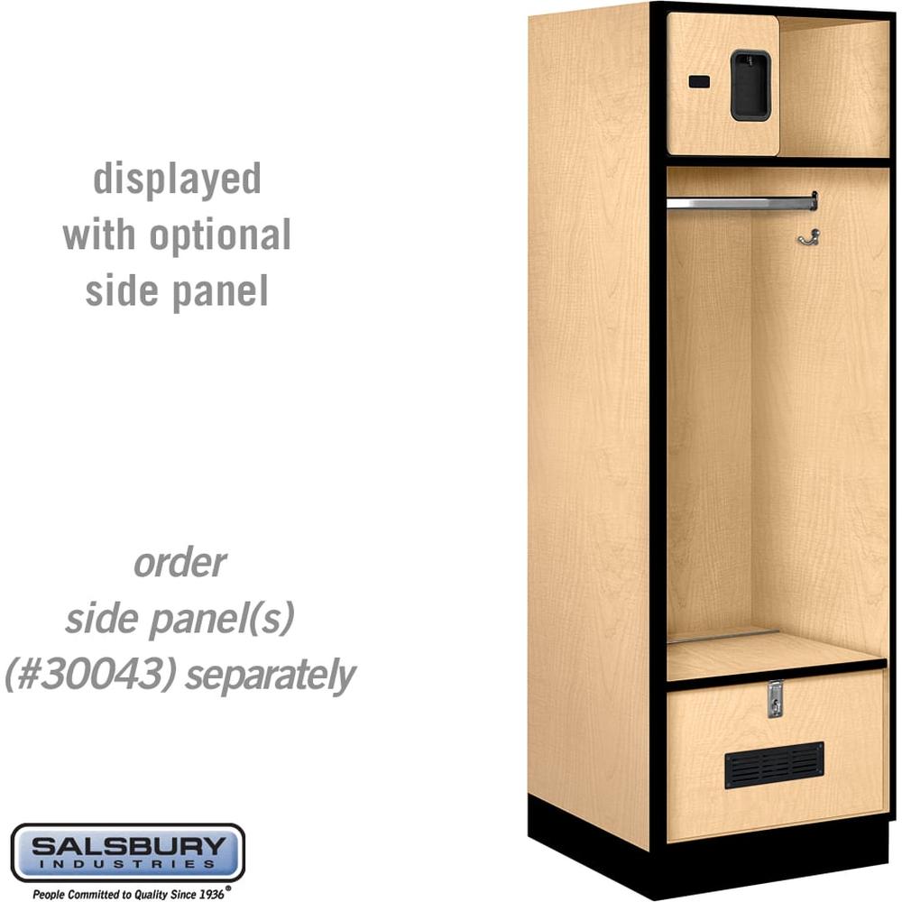 24" Wide Designer Wood Open Access Locker - 6 Feet High - 24" Deep by Salsbury