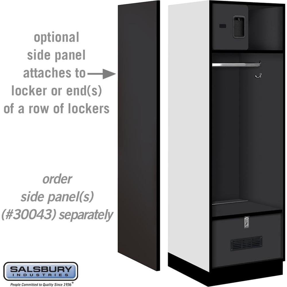 24" Wide Designer Wood Open Access Locker - 6 Feet High - 24" Deep by Salsbury