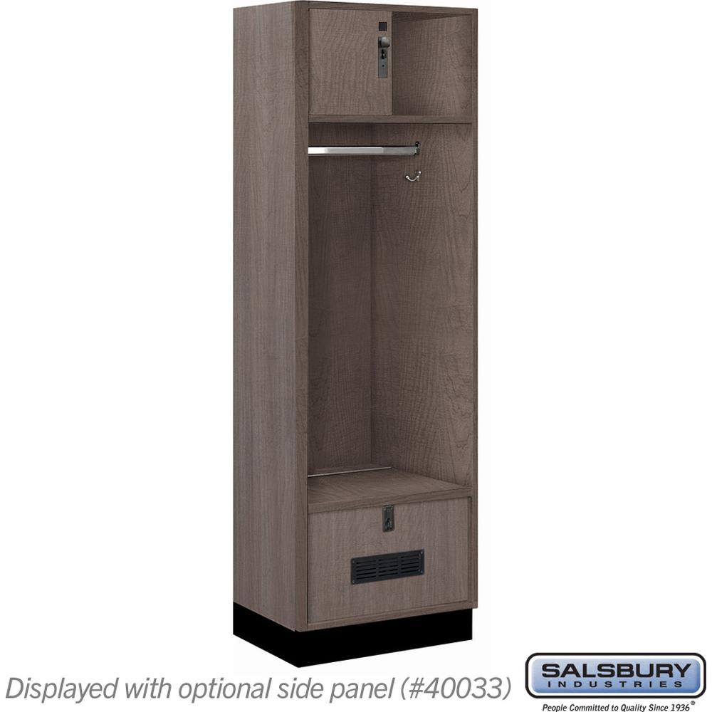 24" Wide Premier Wood Open Access Locker - 6 Feet High - 18" Deep by Salsbury