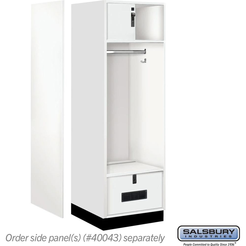 24" Wide Premier Wood Open Access Locker - 6 Feet High - 24" Deep by Salsbury