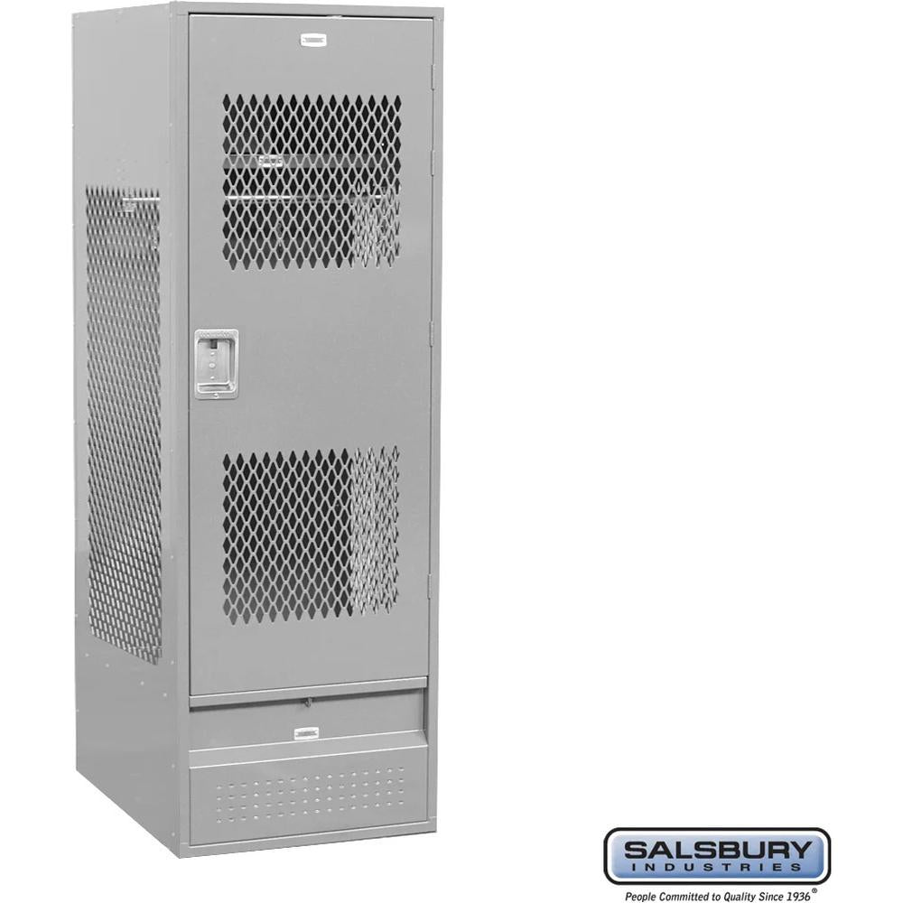 24" Wide Vented Gear Metal Locker - 6 Feet High - 24" Deep by Salsbury
