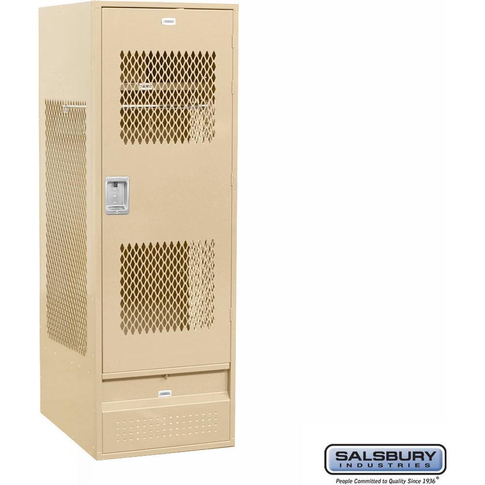 24" Wide Vented Gear Metal Locker - 6 Feet High - 24" Deep by Salsbury
