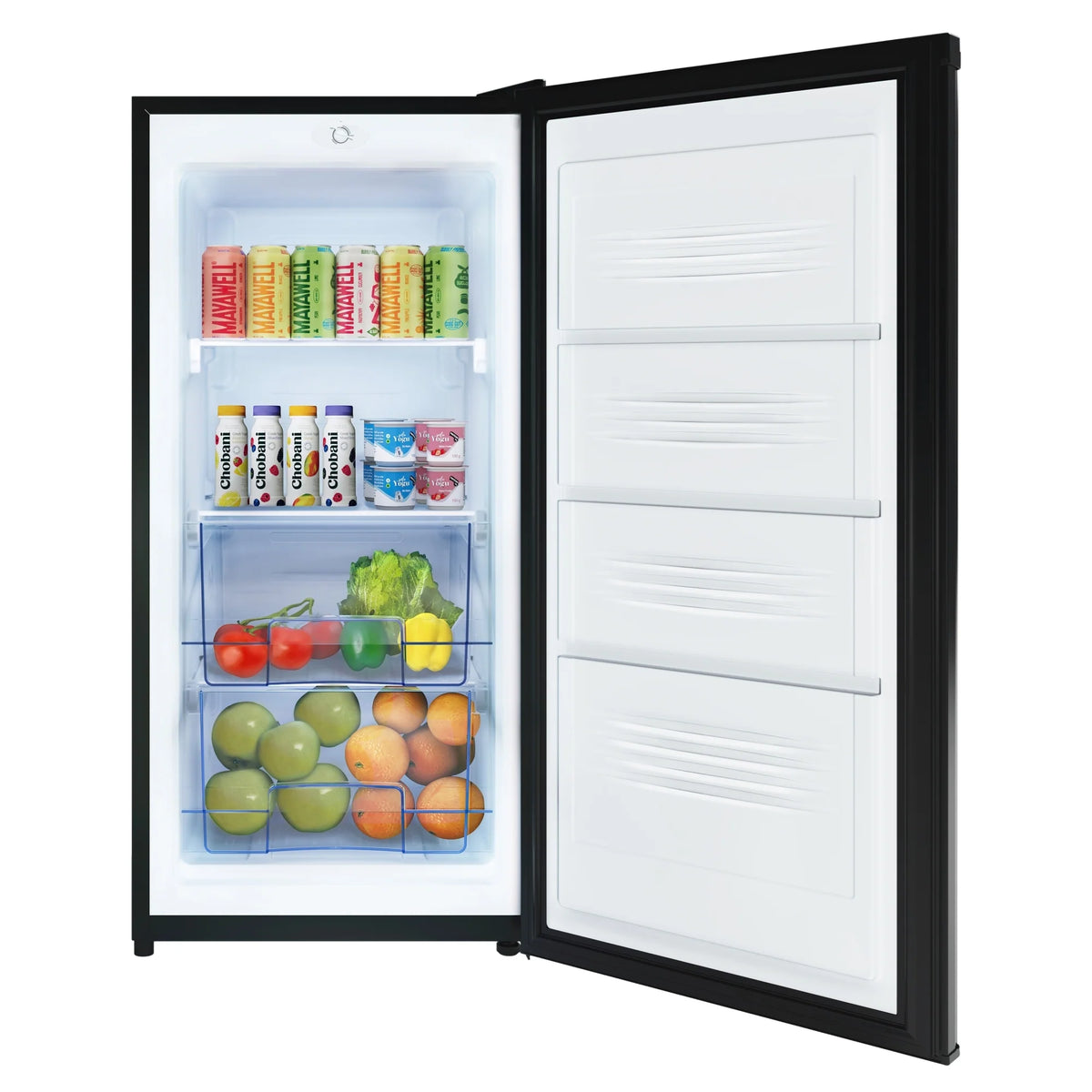 KoolMore 21 in. Convertible Refrigerator/Freezer 4.2 cu. ft. in Silver