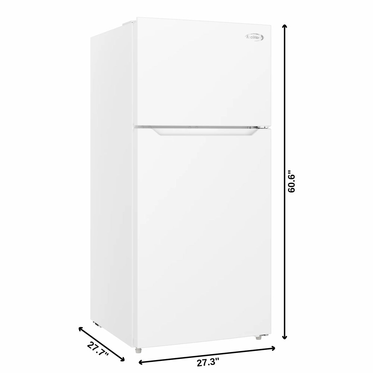 28 In. 14 Cu. Ft. Top-Freezer Residential Refrigerator in White