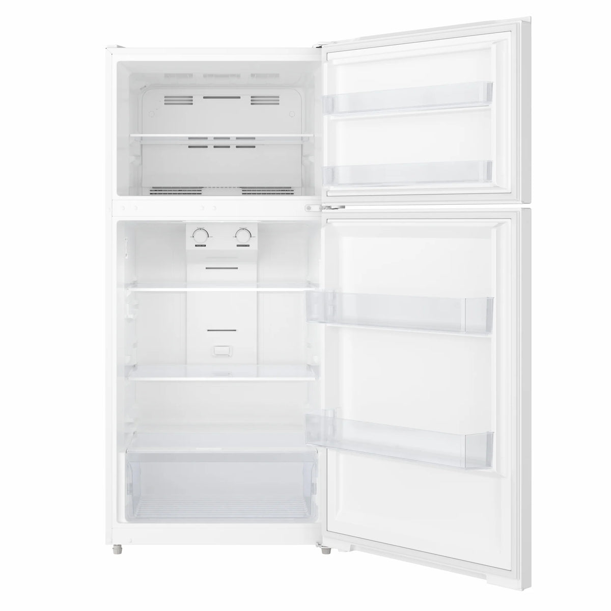 28 In. 14 Cu. Ft. Top-Freezer Residential Refrigerator in White