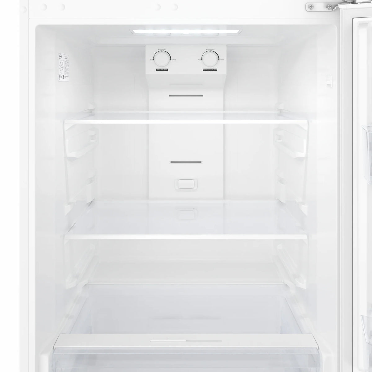 28 In. 14 Cu. Ft. Top-Freezer Residential Refrigerator in White