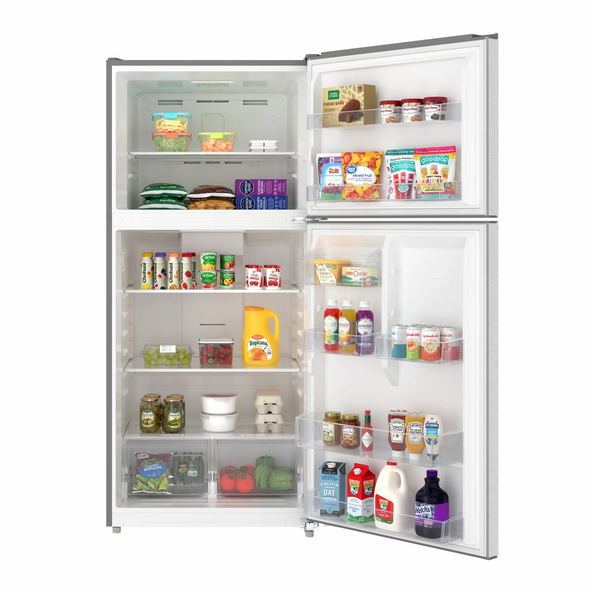 30 In. 18 Cu. Ft. Top-Freezer Residential Refrigerator in Stainless Steel