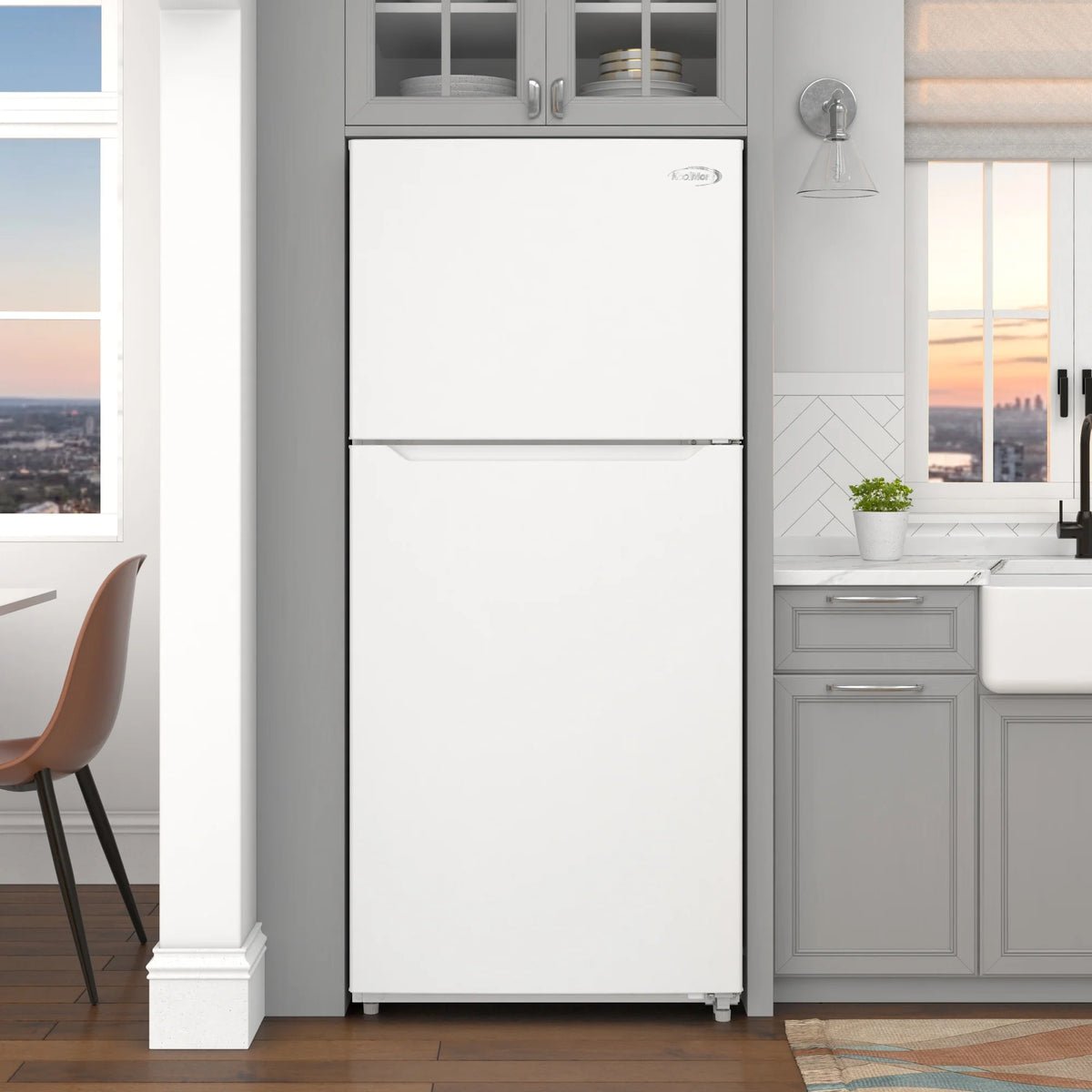 30 In. 18 Cu. Ft. Top-Freezer Residential Refrigerator in White