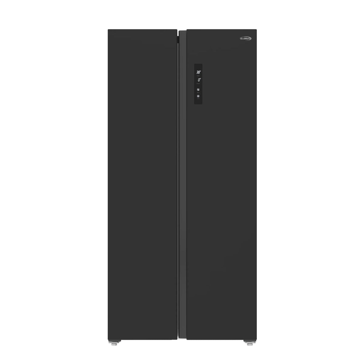 KoolMore 15.6 Cu. Ft. 33-Inch Side-by-Side Refrigerator with Manual Twist Ice Maker, Black