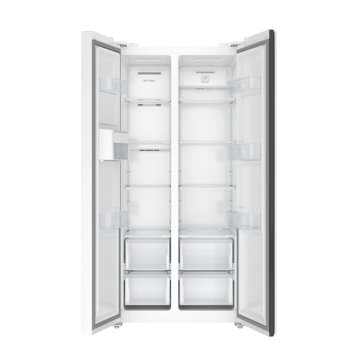15.6 Cu. Ft. 33-Inch Side-by-Side Refrigerator with Manual Twist Ice Maker, White
