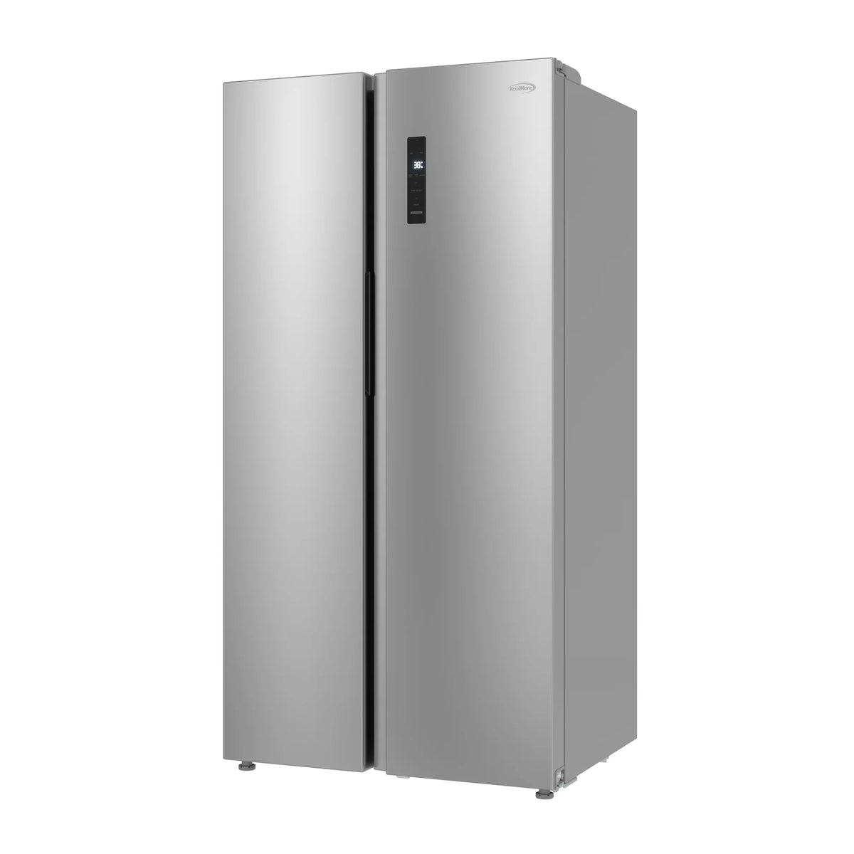 20 Cu. Ft. 35.5-Inch Side-by-Side Refrigerator with Manual Twist Ice Maker, Stainless Steel