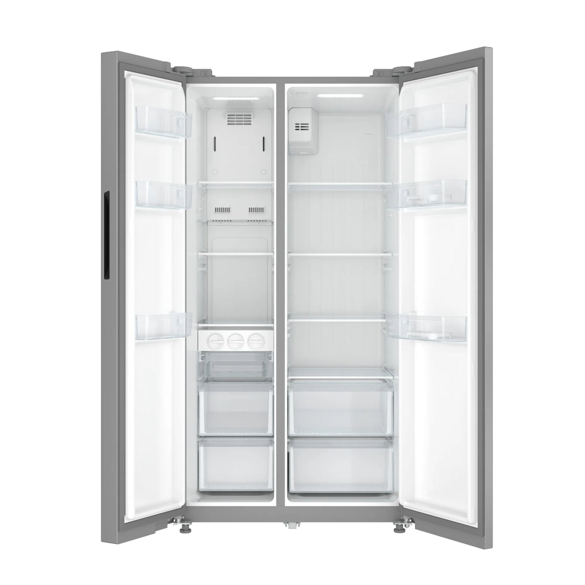 20 Cu. Ft. 35.5-Inch Side-by-Side Refrigerator with Manual Twist Ice Maker, Stainless Steel