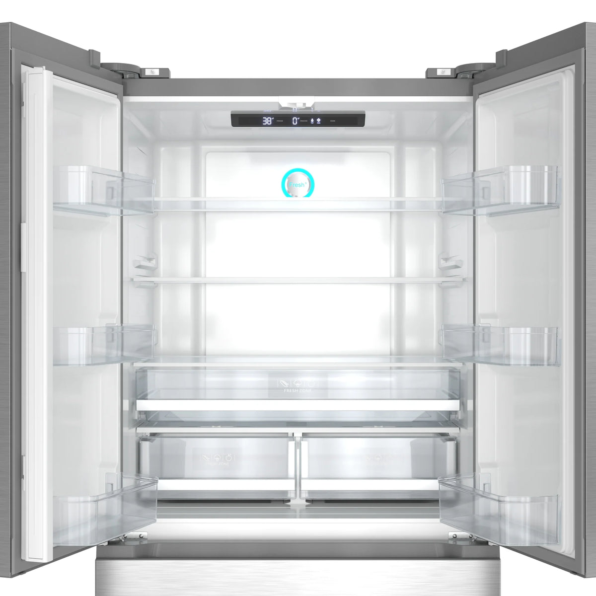 KoolMore 20.3 Cu. Ft. 36-Inch French Door Refrigerator with Automatic Ice Maker, Stainless Steel