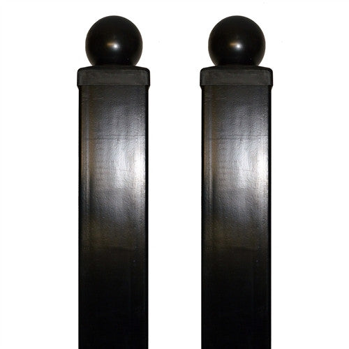 Aleko Gate Post 9' x 3.5" x 3.5" for Dual Swing Driveway Gates - Set of 2