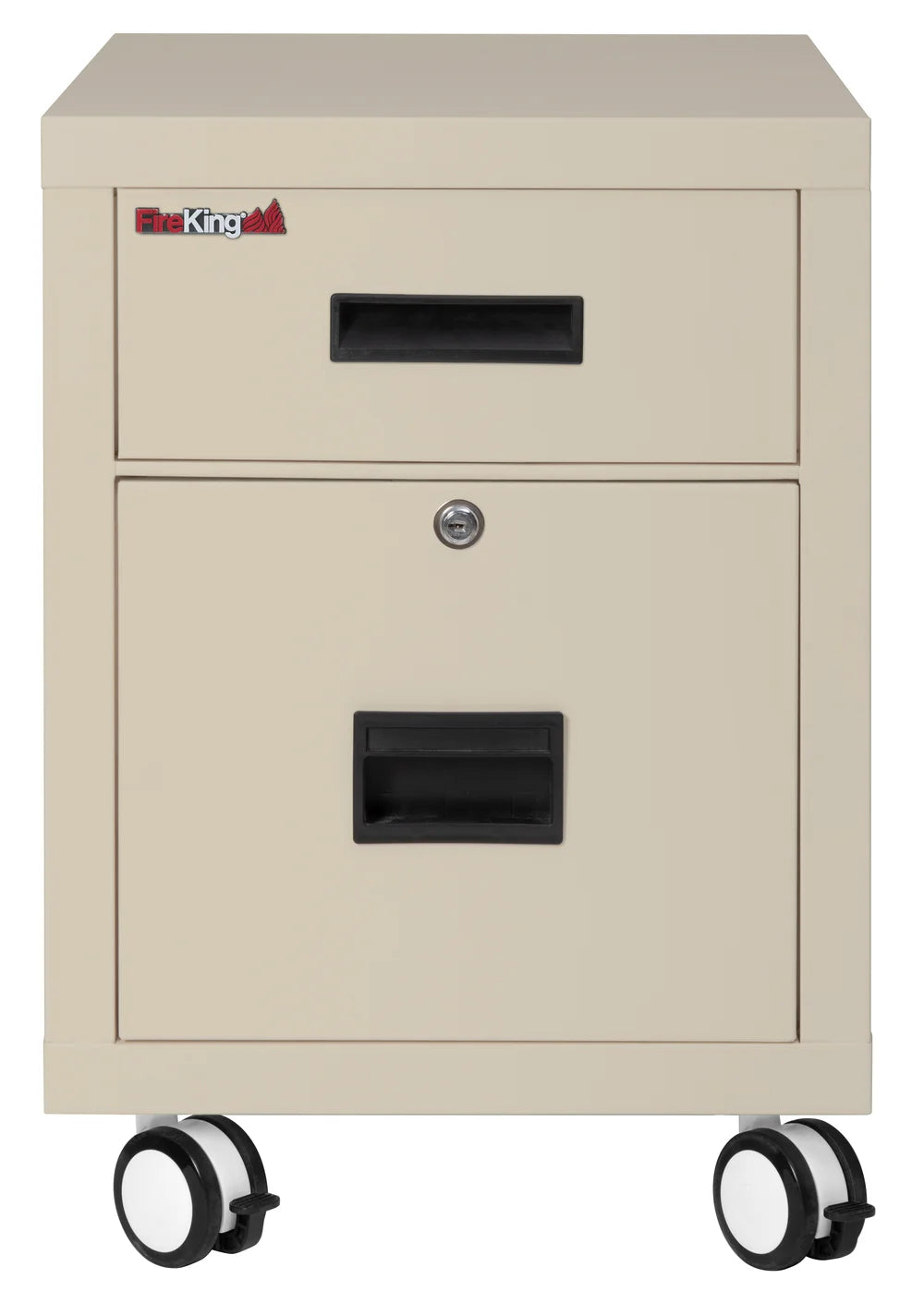 FireKing Mobile Pedestal Legal/Letter File Cabinet - 1-Hour Fire Rated