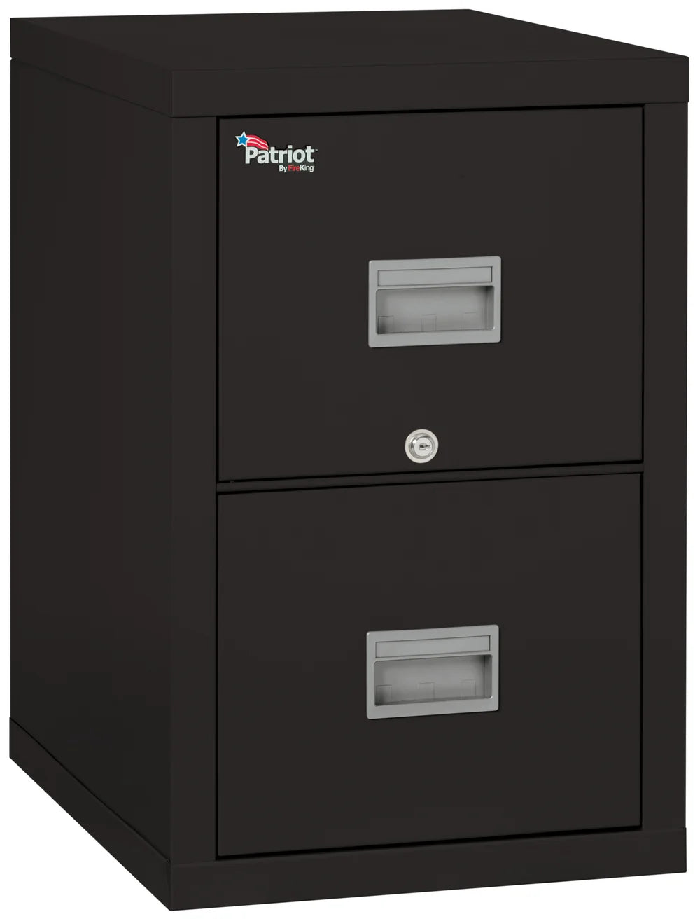 FireKing Patriot 2-Drawer 25" Deep 1-Hour Rated Fireproof File Cabinet, Letter & Legal