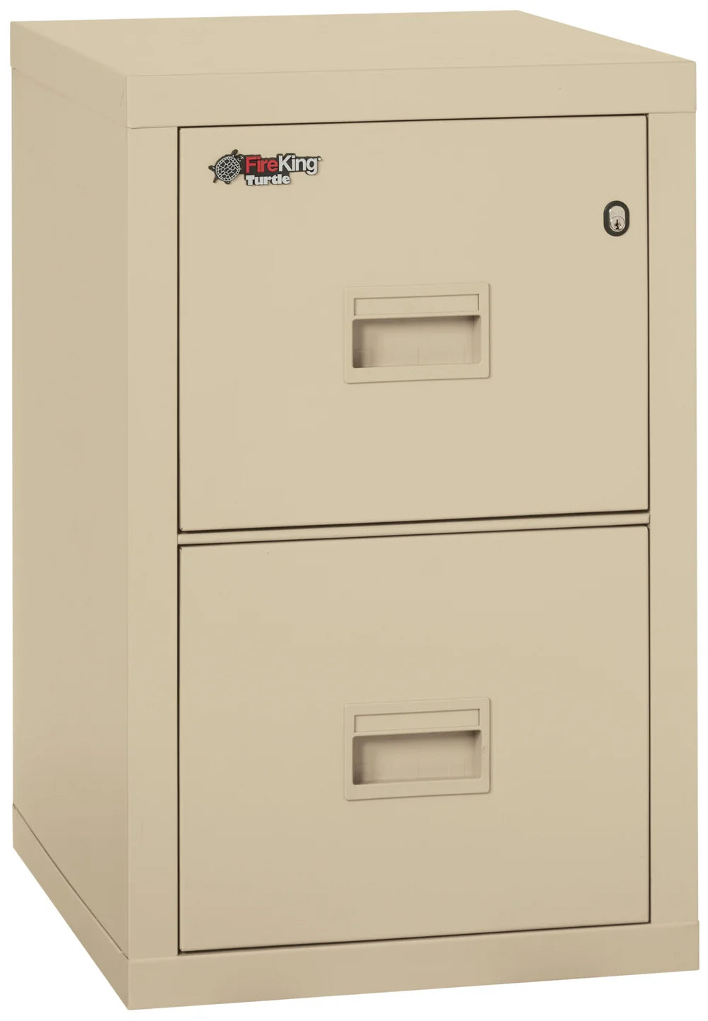 FireKing Turtle 2-Drawer 22" Deep 1-Hour Rated Fireproof File Cabinet, Letter & Legal