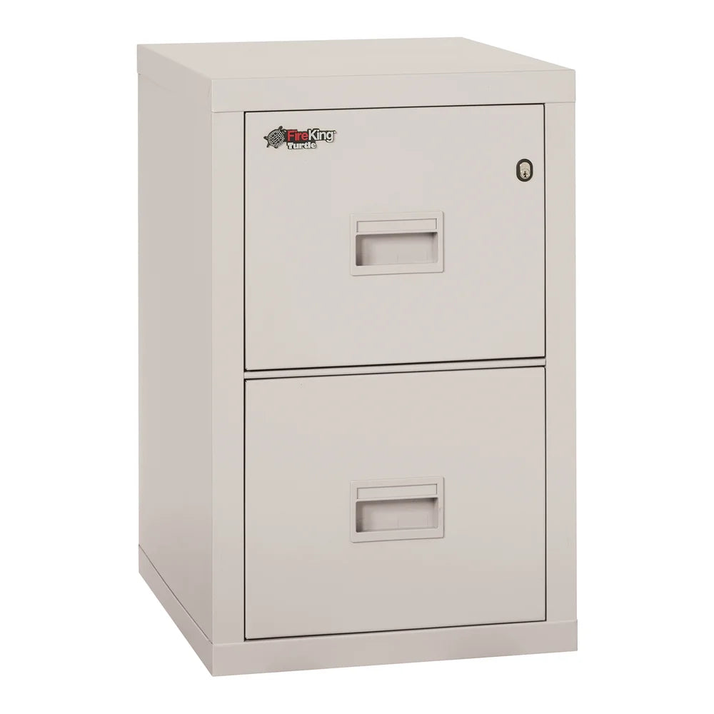 FireKing Turtle 2-Drawer 22" Deep 1-Hour Rated Fireproof File Cabinet, Letter & Legal