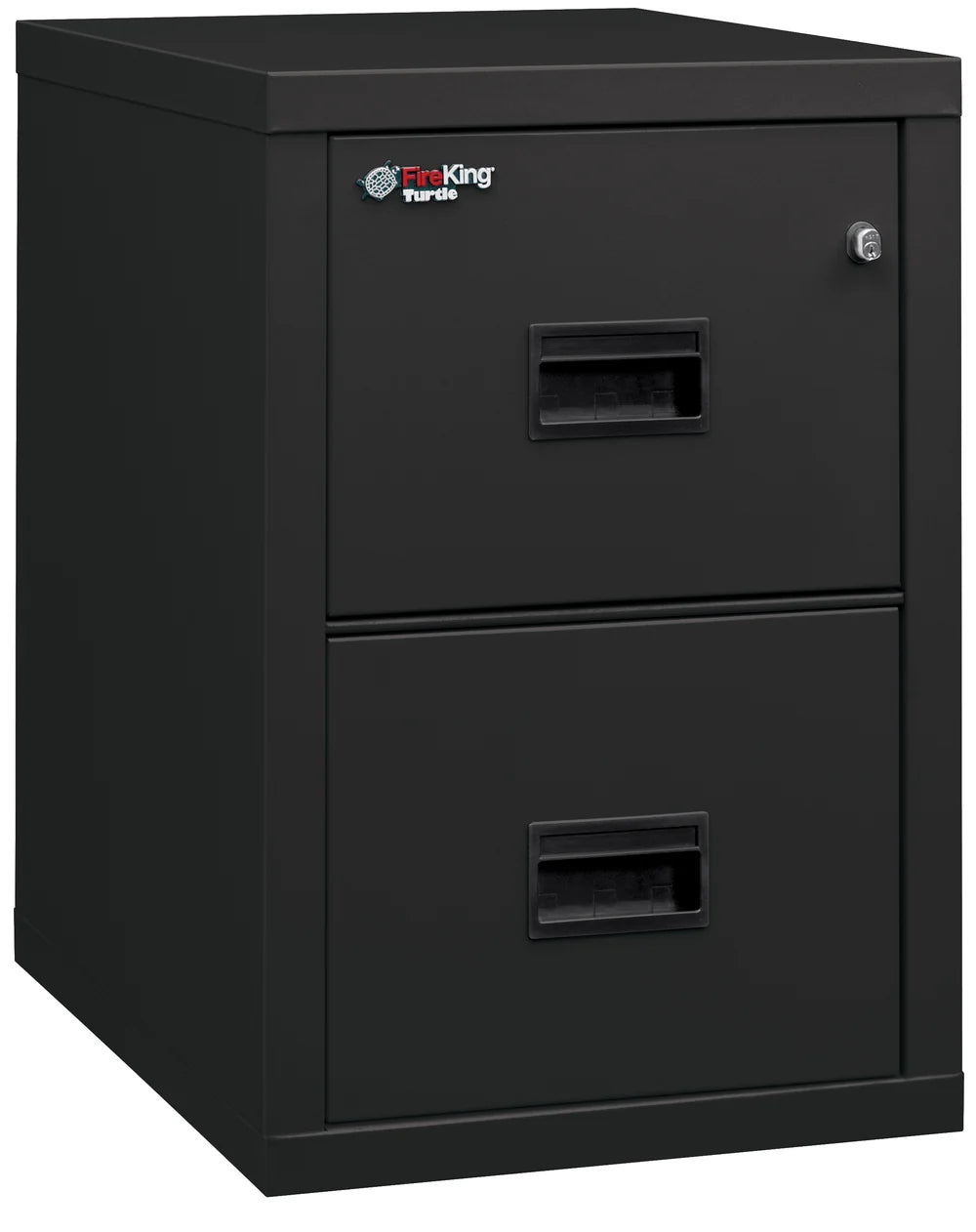 FireKing Turtle 2-Drawer 22" Deep 1-Hour Rated Fireproof File Cabinet, Letter & Legal