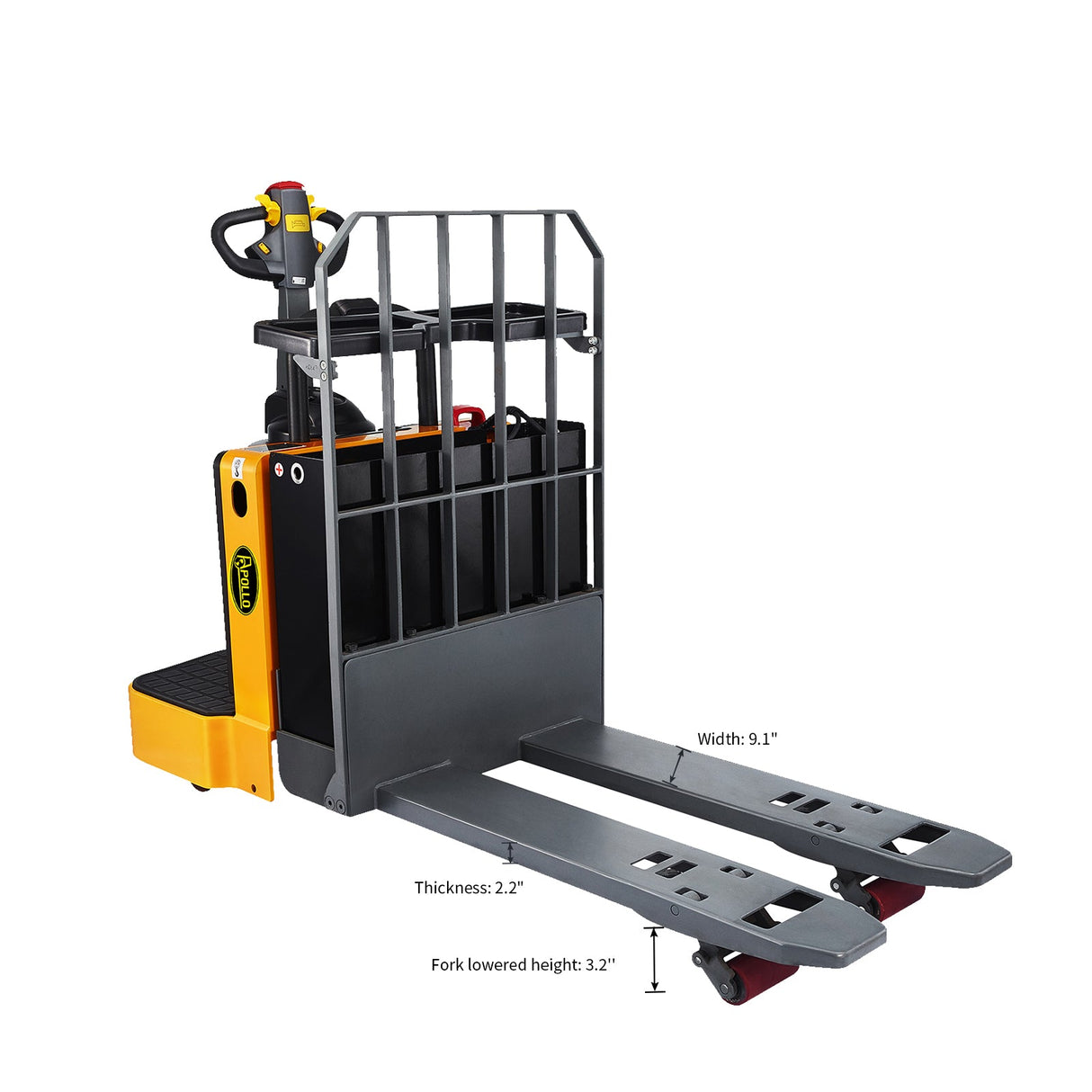 Apollolift Full Electric End Control Pallet Jack Pro 6600lbs. A-1026