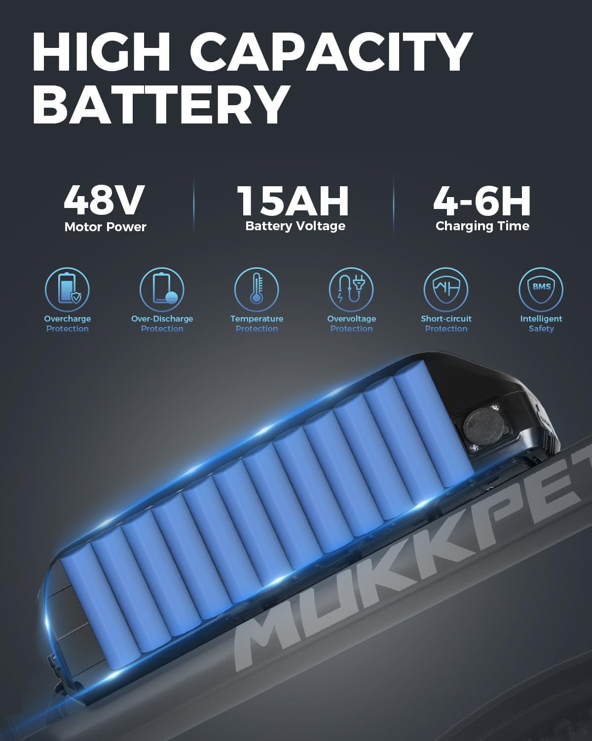 Mukkpet Suburban 750W Fat Tire Electric Bike