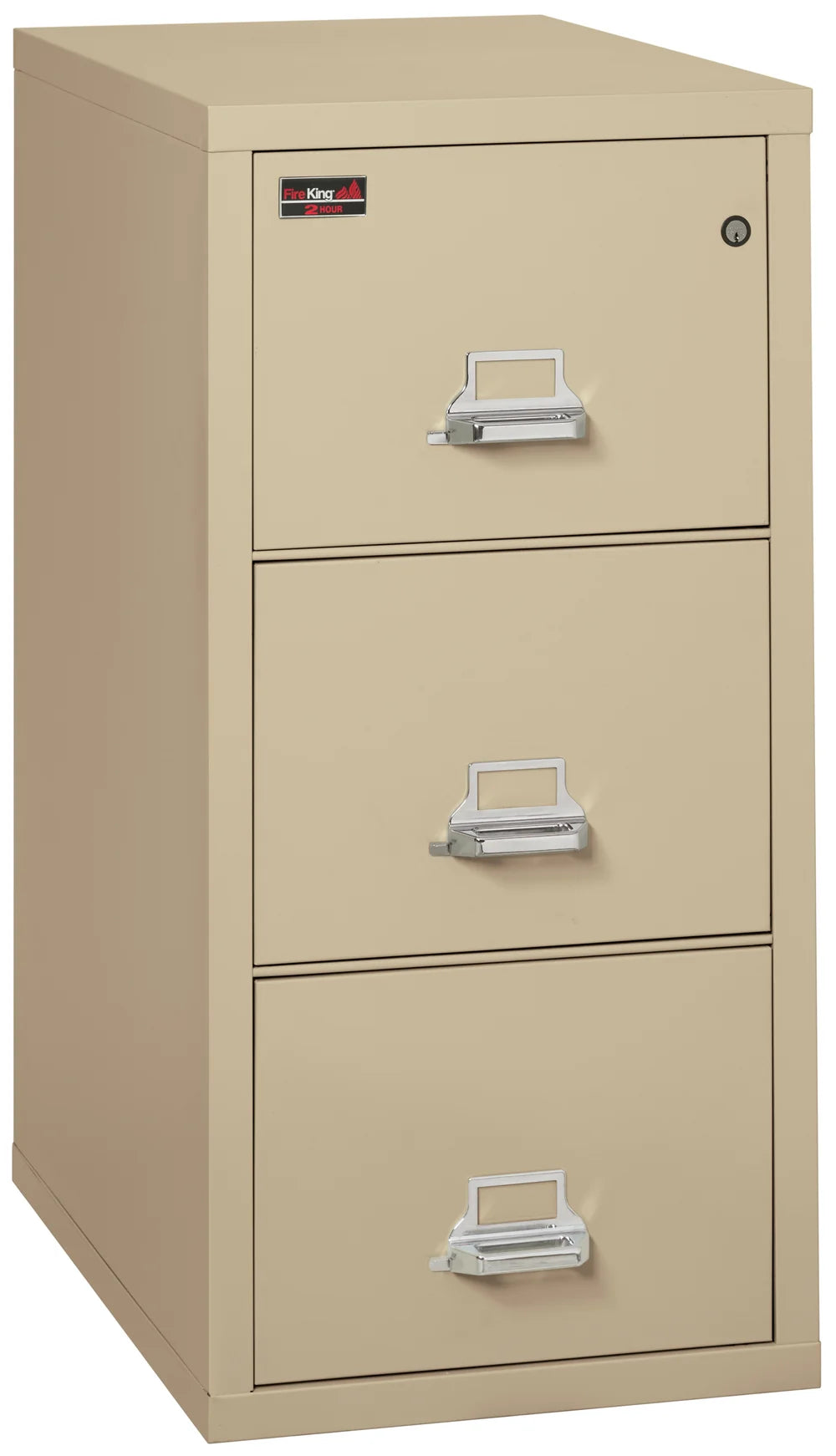 FireKing 3-Drawer 31" Deep 2-Hour Rated Fireproof File Cabinet, Letter