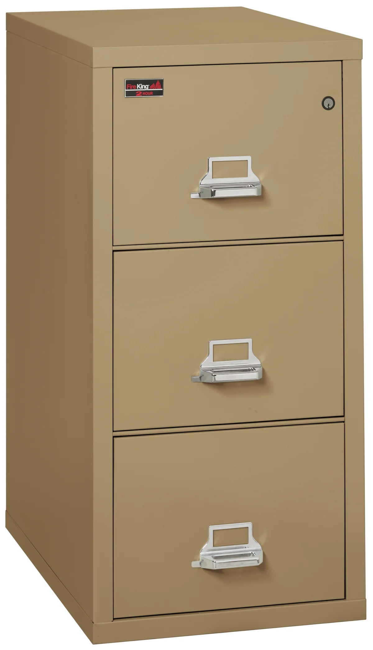 FireKing 3-Drawer 31" Deep 2-Hour Rated Fireproof File Cabinet, Legal