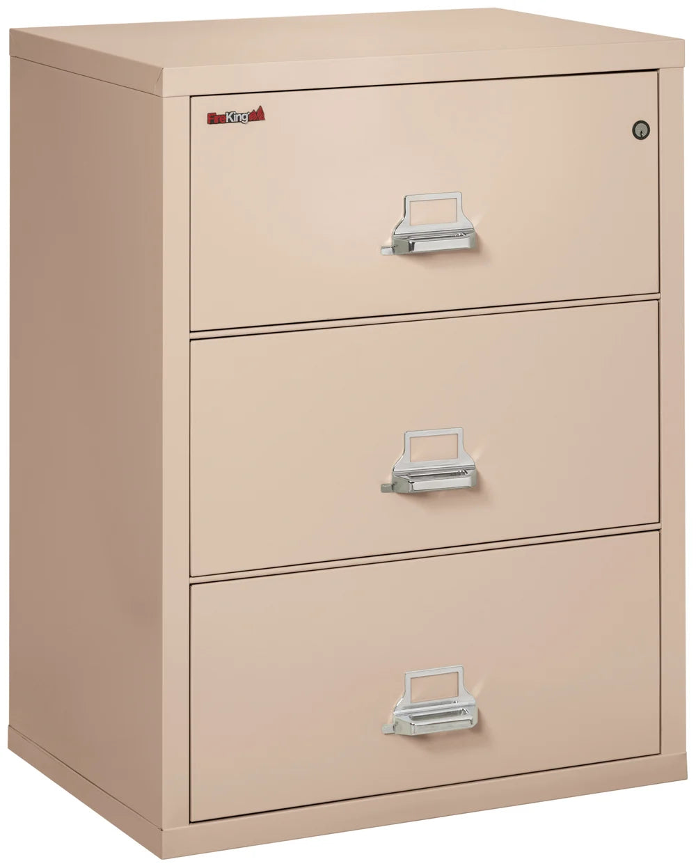 FireKing 3-Drawer 31" Wide 1-Hour Rated Lateral Fireproof File Cabinet