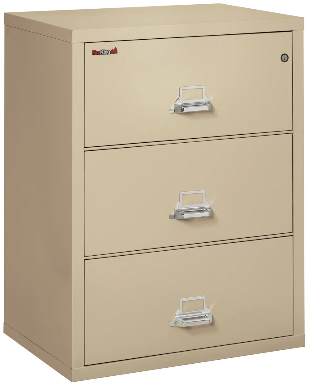 FireKing 3-Drawer 31" Wide 1-Hour Rated Lateral Fireproof File Cabinet