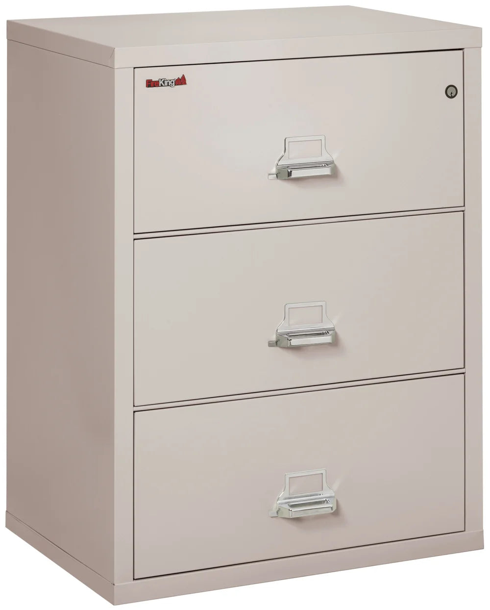 FireKing 3-Drawer 31" Wide 1-Hour Rated Lateral Fireproof File Cabinet