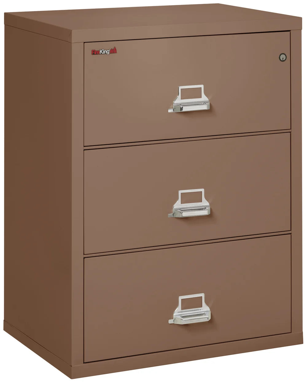 FireKing 3-Drawer 31" Wide 1-Hour Rated Lateral Fireproof File Cabinet