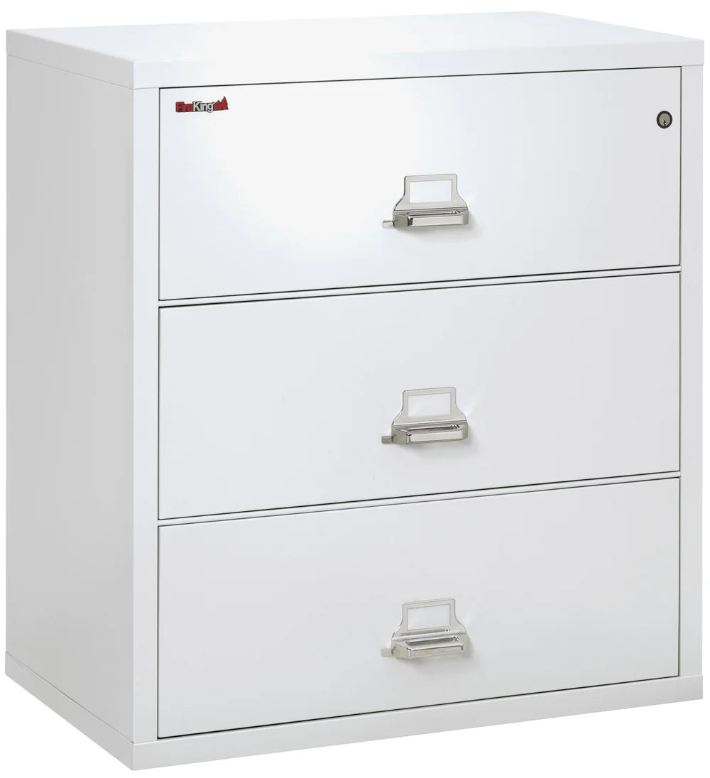 FireKing 3-Drawer 38" Wide 1-Hour Rated Lateral Fireproof File Cabinet