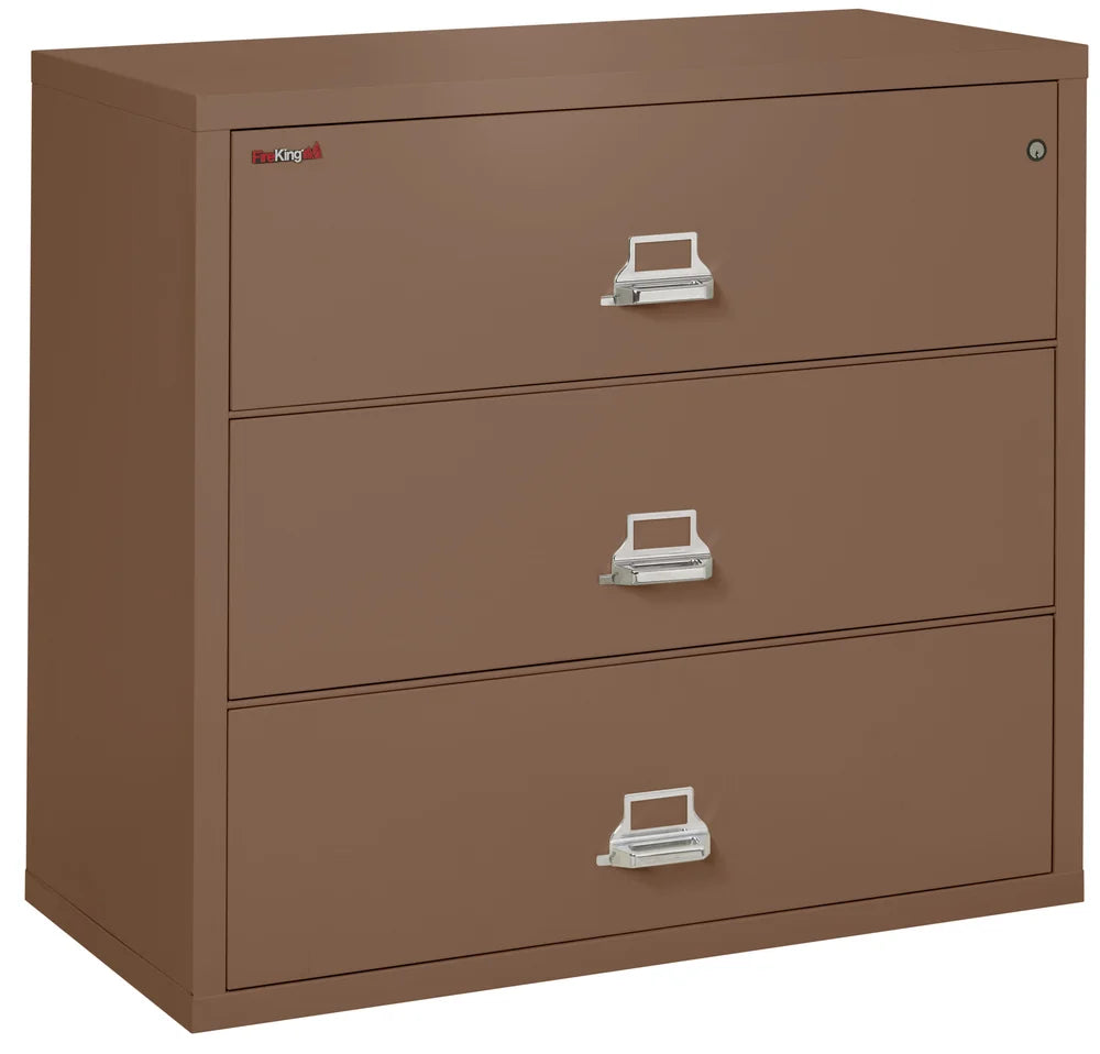 FireKing 3-Drawer 44" Wide 1-Hour Rated Lateral Fireproof File Cabinet