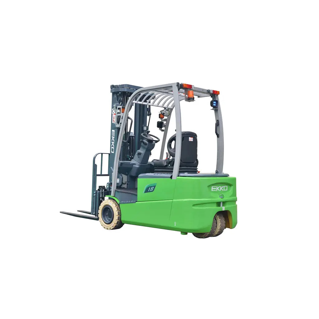 EKKO EK18AT-185Li 3-Wheel Lithium-Ion Electric Forklift 4000 lbs Capacity, 185" Lift Height