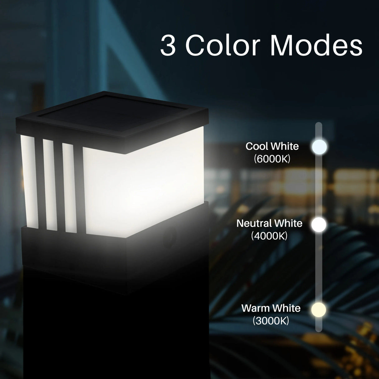 Aleko Solar Fence Post Cap Lamp