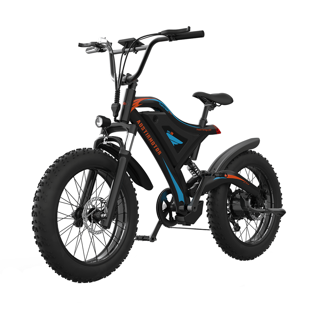 AOSTIRMOTOR S18-MINI Fat Tire Mountain E-Bike | 500 Watt | 48V | Electric Bike