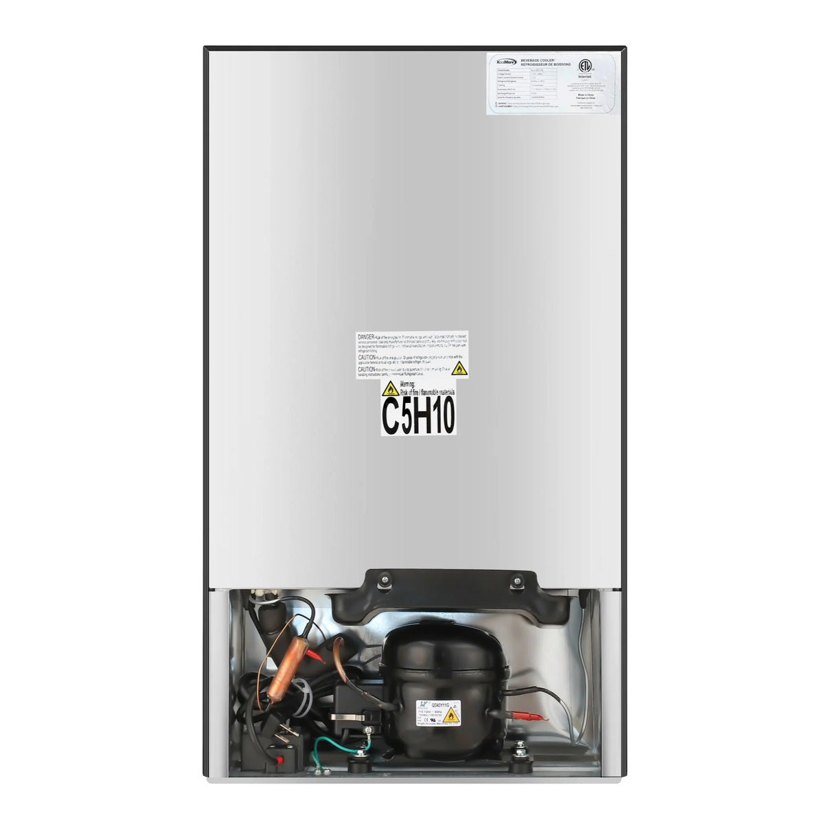 18 in. 3.2 Cu. Ft. Beverage Refrigerator Merchandiser with Stainless Steel Trim and Touch Panel