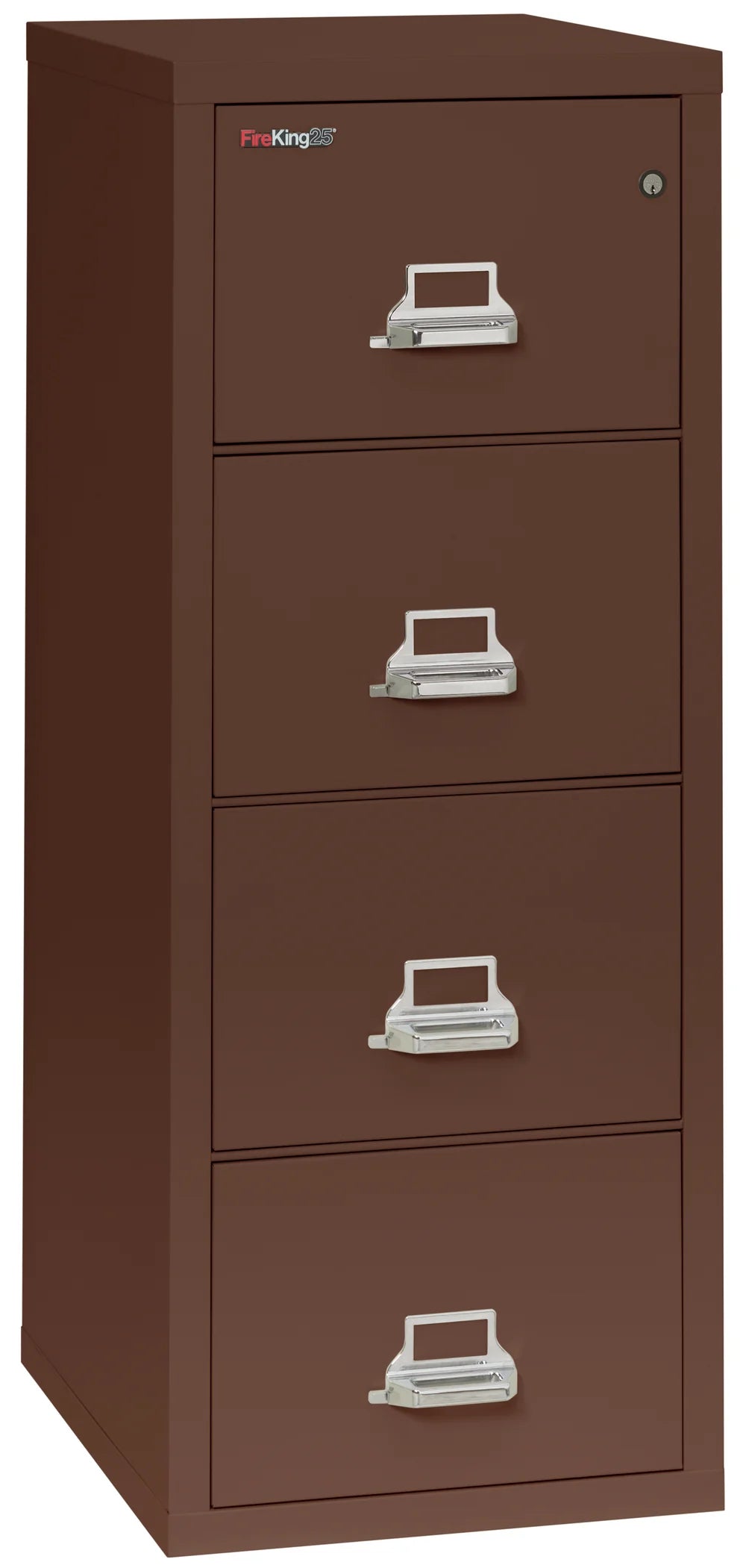 FireKing 4-Drawer 25" Deep 1-Hour Rated Fireproof File Cabinet, Letter