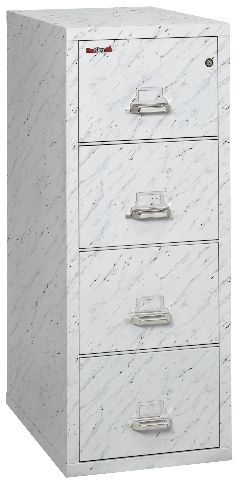 FireKing 4-Drawer 25" Deep 1-Hour Rated Fireproof File Cabinet, Letter