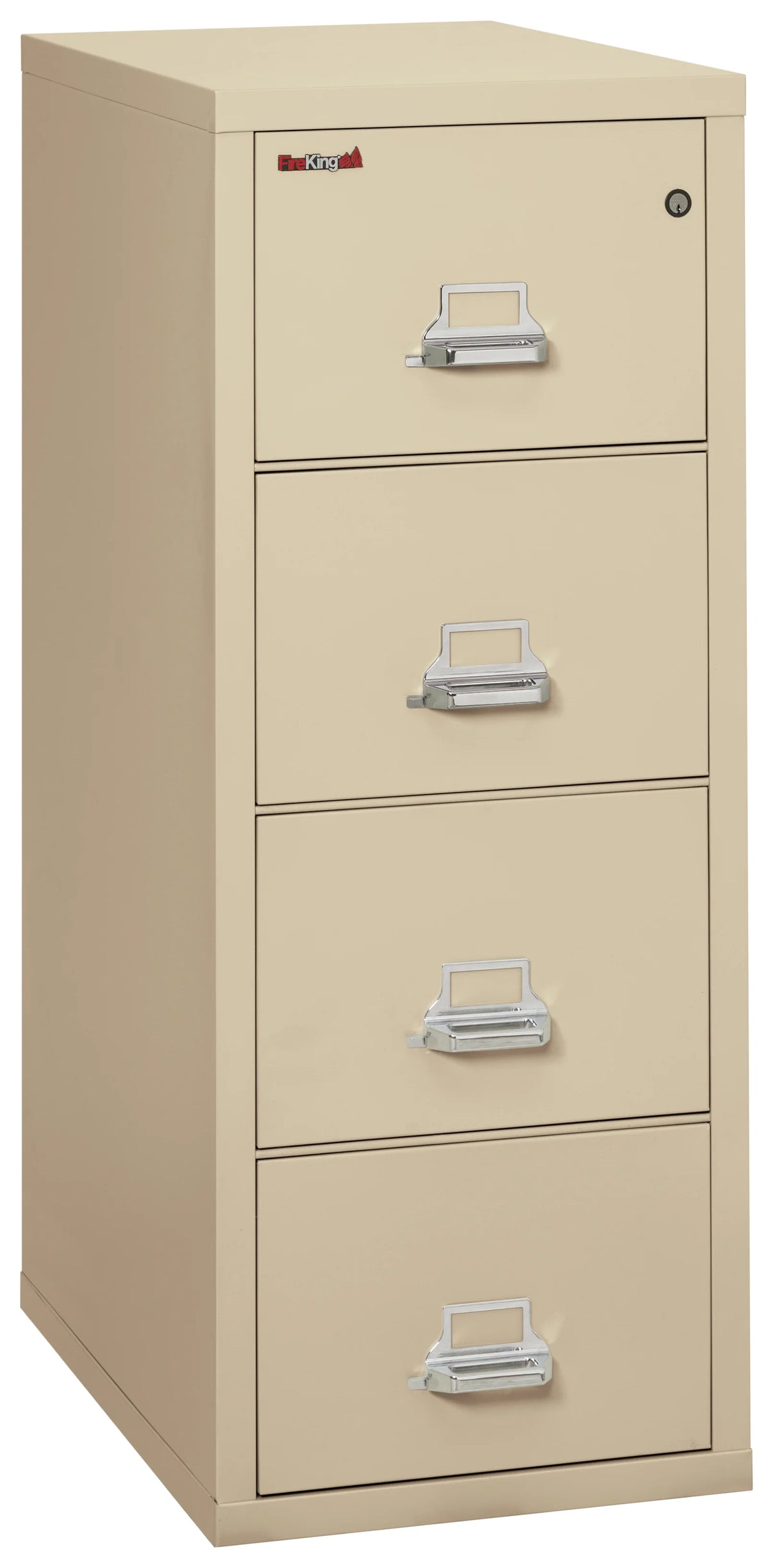 FireKing 4-Drawer 31" Deep 1-Hour Rated Fireproof File Cabinet, Letter