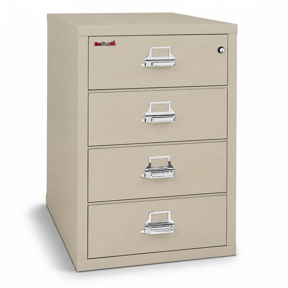 FireKing 4-Drawer Card, Check & Note Fireproof File Cabinet 4-2536-C