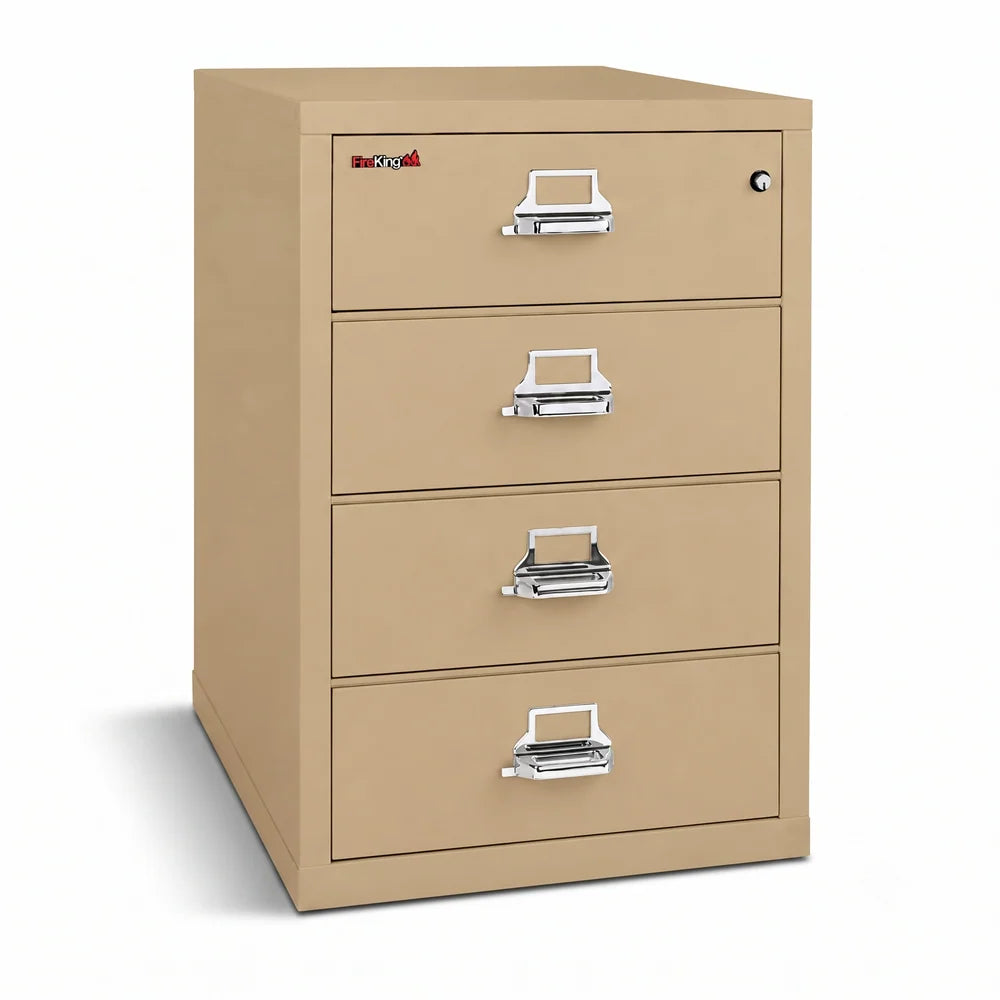 FireKing 4-Drawer Card, Check & Note Fireproof File Cabinet 4-2536-C
