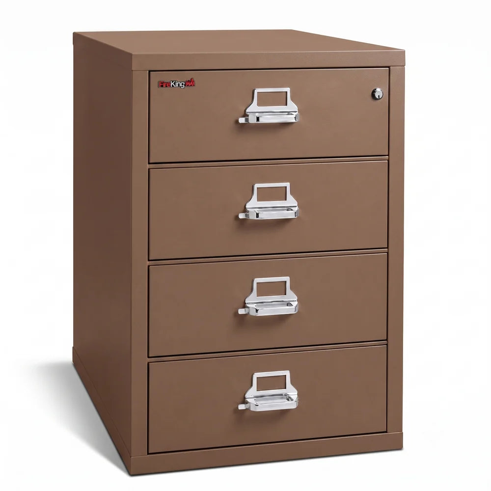 FireKing 4-Drawer Card, Check & Note Fireproof File Cabinet 4-2536-C