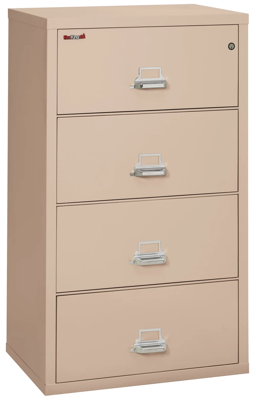 FireKing 4-Drawer 31" Wide 1-Hour Rated Lateral Fireproof File Cabinet