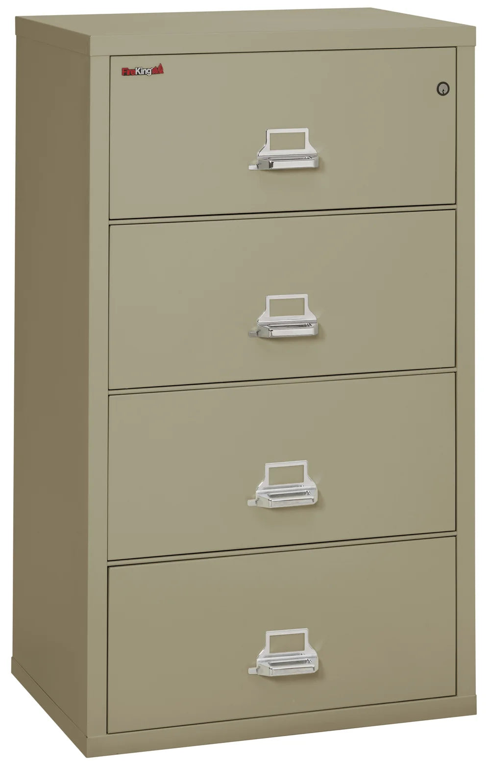FireKing 4-Drawer 31" Wide 1-Hour Rated Lateral Fireproof File Cabinet
