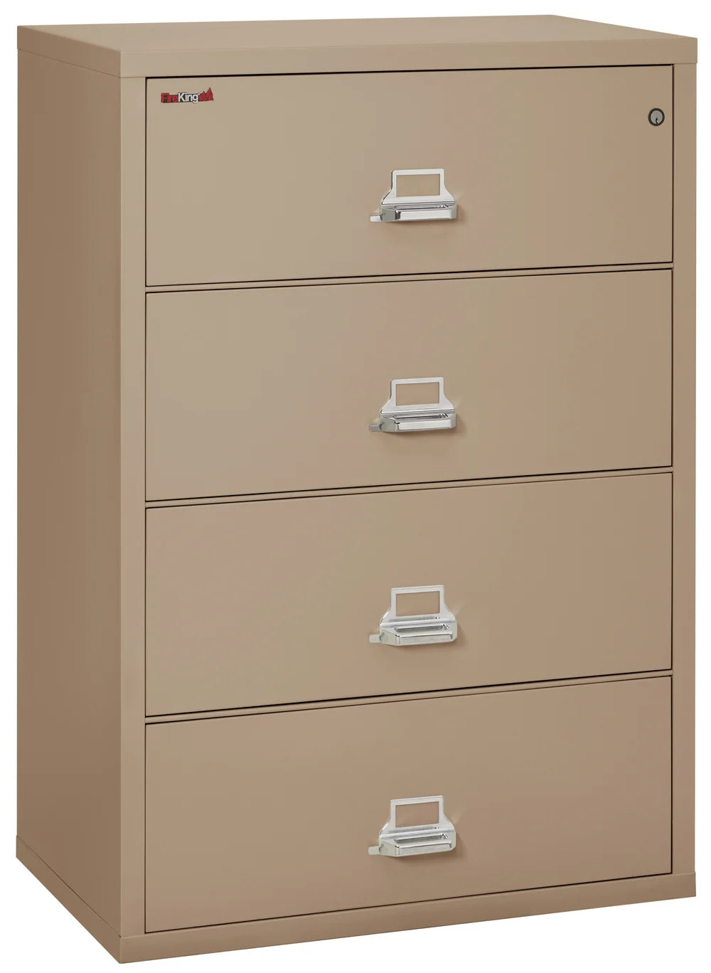 FireKing 4-Drawer 38" Wide 1-Hour Rated Lateral Fireproof File Cabinet