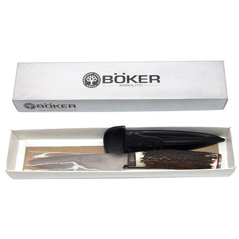 Tagwood BOKER 9'' Carbon Steel Steak Knife | KF08