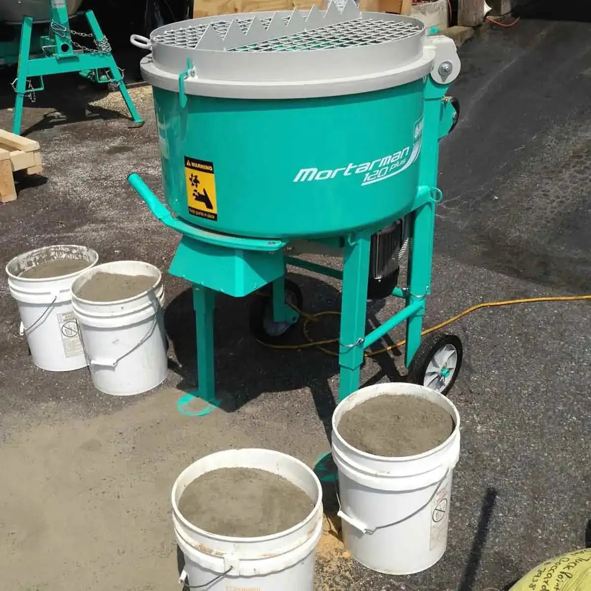 Imer 120 Mortar Mixer with Standard Grate
