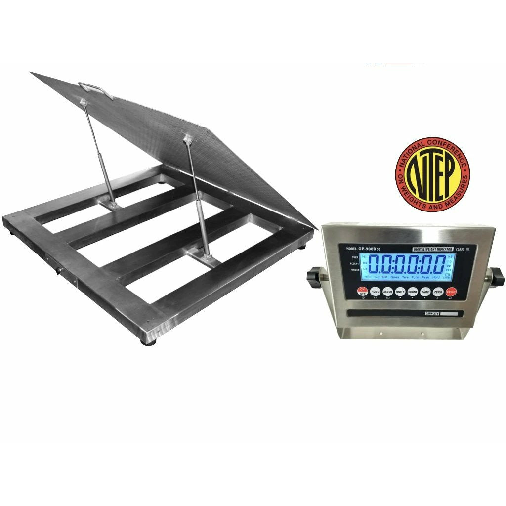 Prime Scales SL-800-SS-LT NTEP Selleton (Legal for trade) Lift Up Washdown Floor Scale