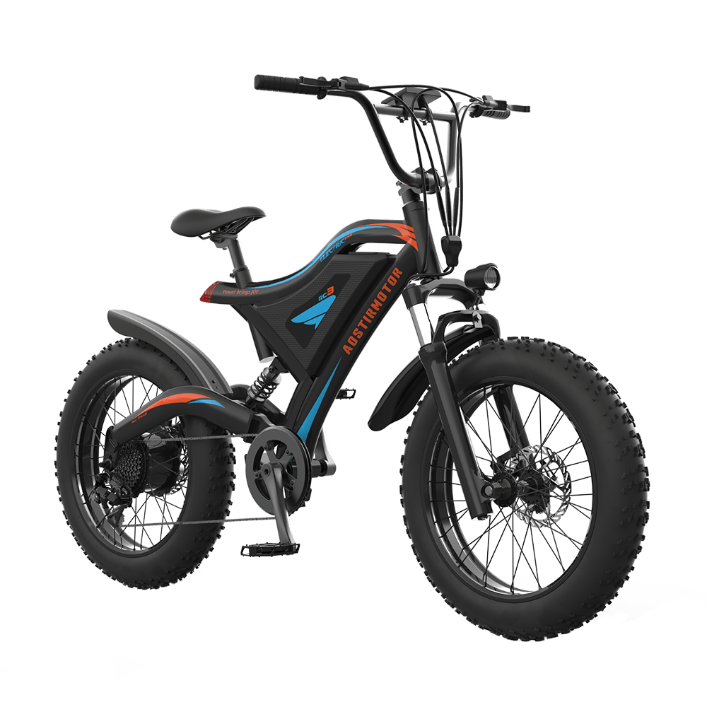 AOSTIRMOTOR S18-MINI Fat Tire Mountain E-Bike | 500 Watt | 48V | Electric Bike